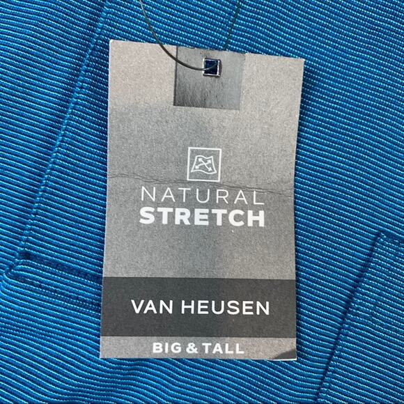 Van Heusen Feeder Stripe Polo Shirt Tundra 4XL NWT - Picture 5 of 6